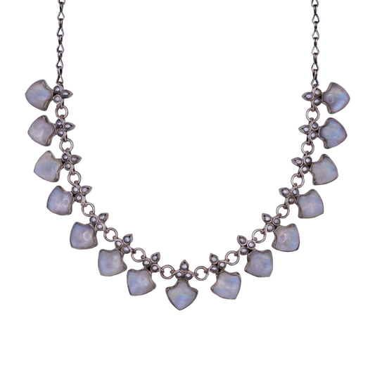 Rani Necklace Moonstone And Pearl