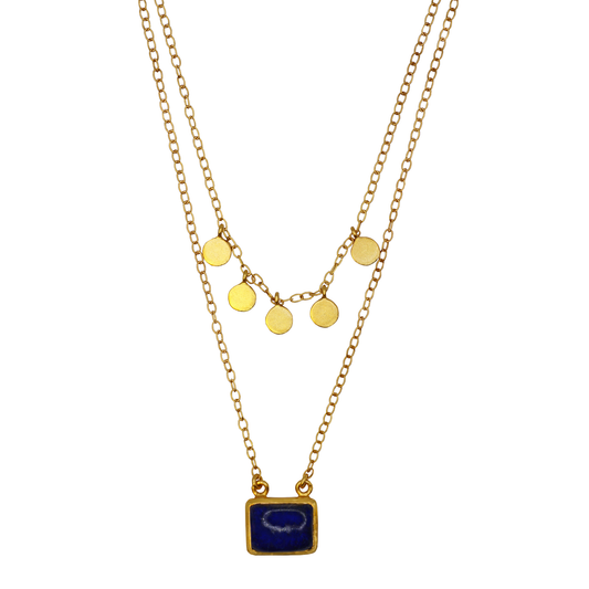 Lapis Lazuli Layer Pendant