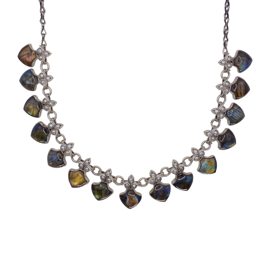 Rani Necklace Labradorite And Pearl